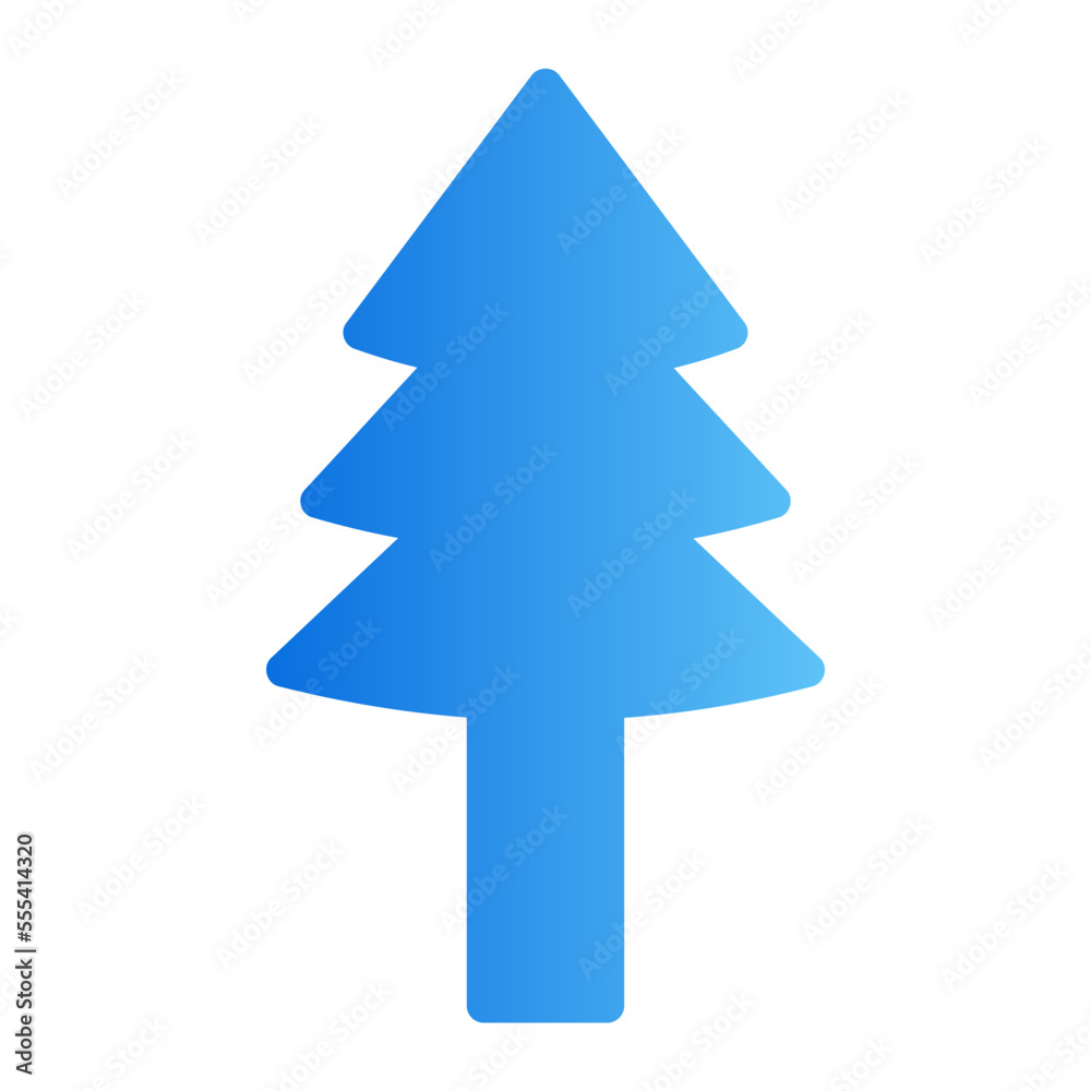 christmas tree gradient icon christmas tree gradient icon