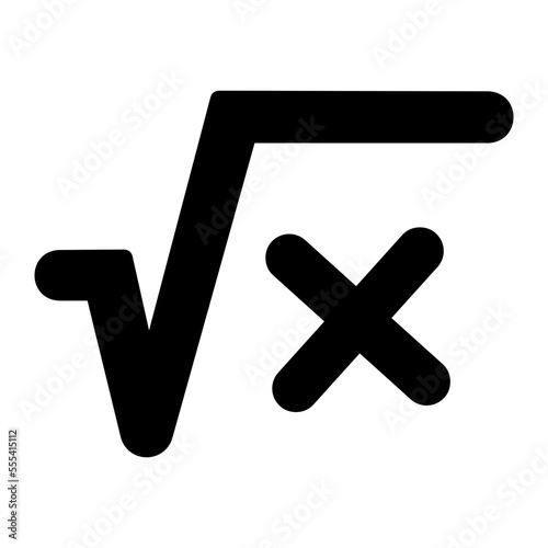 square root glyph icon