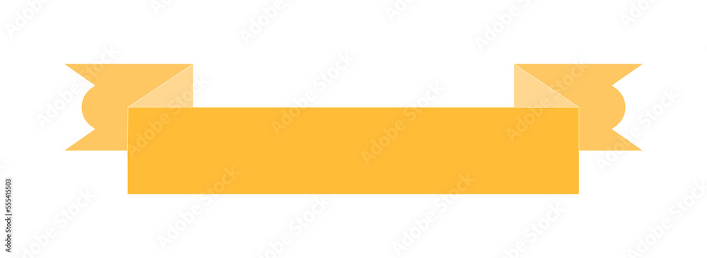 Ribbon vector banner for opening school college company business YELLOW Ribbon vector banner for opening school college company business YELLOW