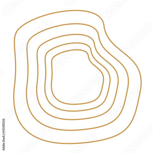 Abstract Bohemian Blob Shapes Decoration