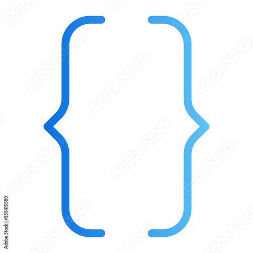 brackets gradient icon