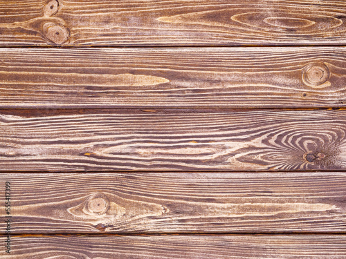 Texture of wood closeup in the form of horizontal wooden planks