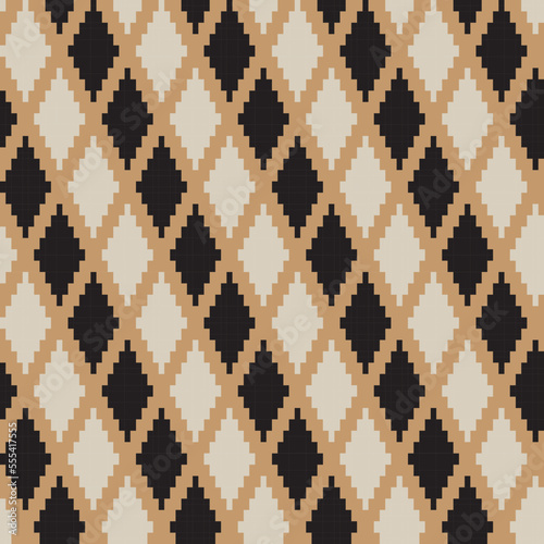 Argyle Fair Isle Seamless Pattern Design