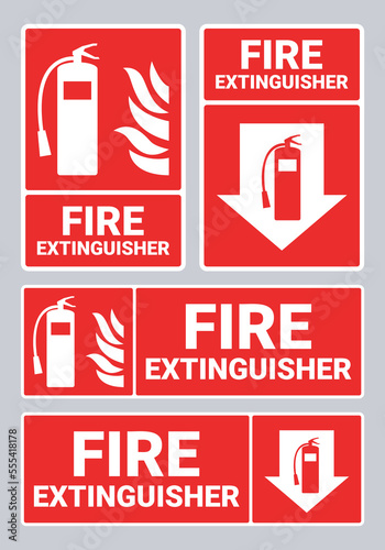 Fire Extinguisher Sign Board Collection