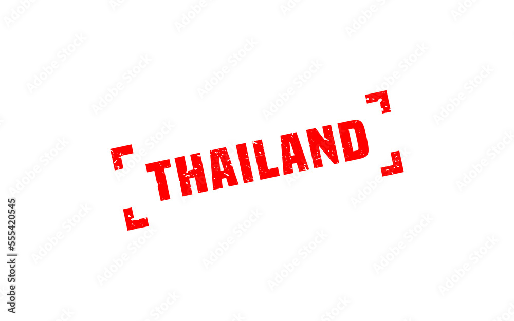 THAILAND rubber stamp with grunge style on white background THAILAND rubber stamp with grunge style on white background