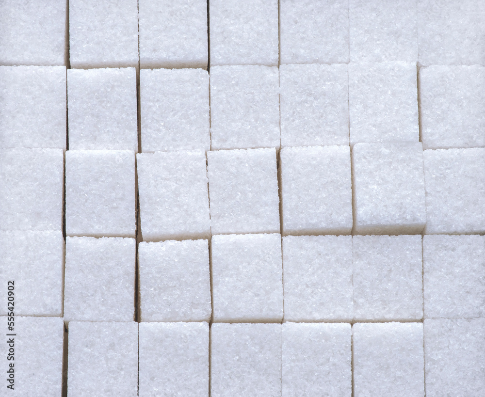 Obraz premium White Sugar Cube background texture