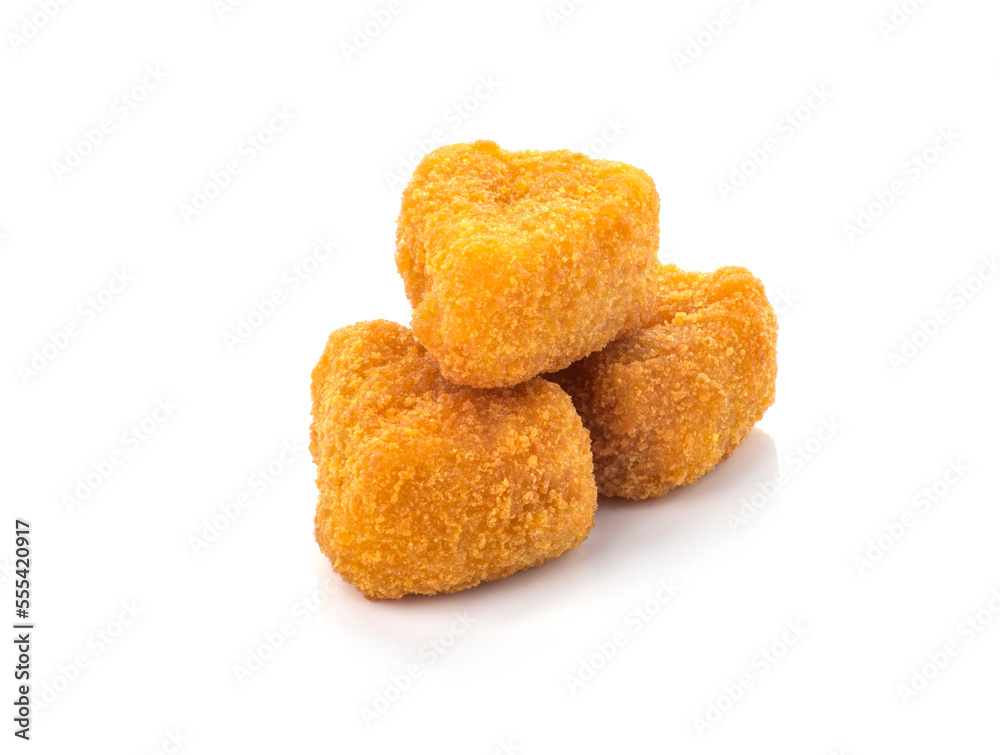 Fried Cheese isolated on white background Fried Cheese isolated on white background