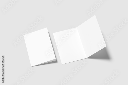 A5 Bifold Brochure Blank Mockup