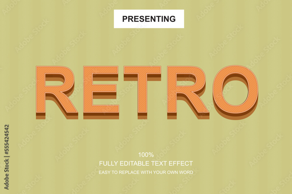 Obraz premium Special font editable adobe illustrator text effect. 100% editable text with an effect good for title and Text typography work