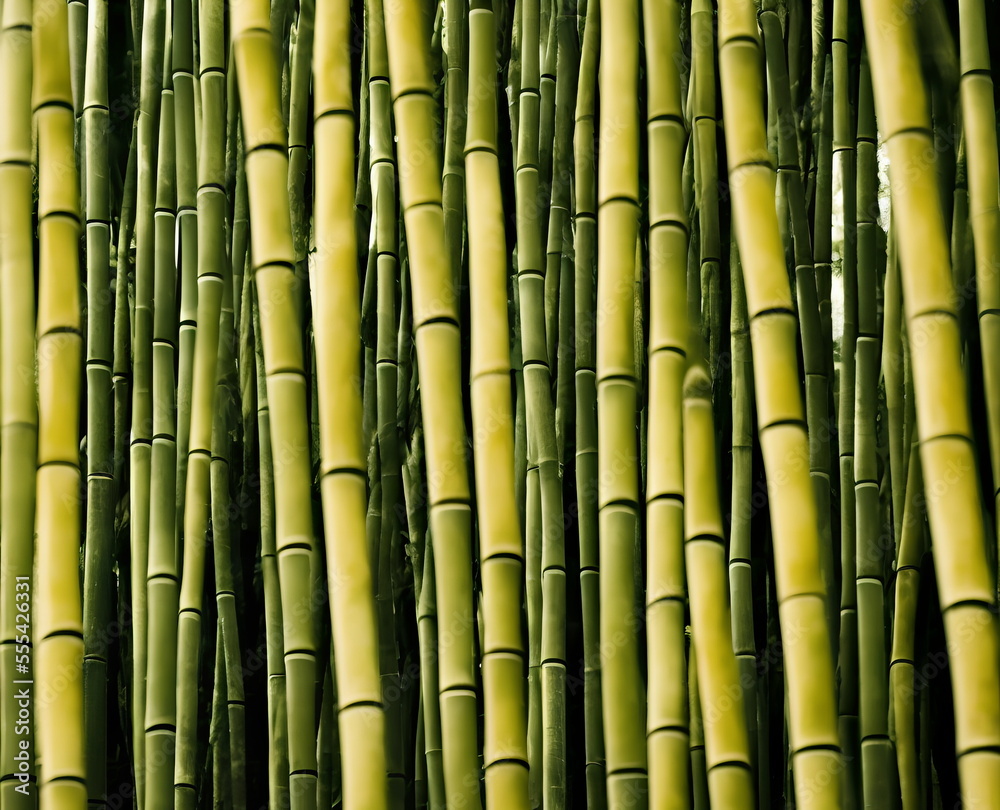 Illustration of bamboo forest, generative ai Illustration of bamboo forest, generative ai