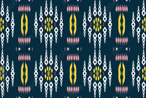 ฺฺBatik Textile ikat designs seamless pattern digital vector design for Print saree Kurti Borneo Fabric border brush symbols swatches designer