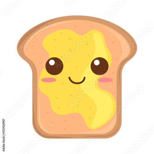 bread with butter kawaii