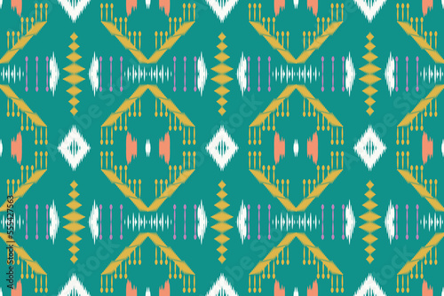 ฺฺBatik Textile ikat flower seamless pattern digital vector design for Print saree Kurti Borneo Fabric border brush symbols swatches party wear
