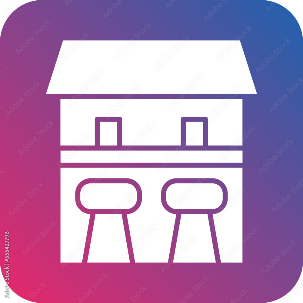 Bar Counter Icon Style Bar Counter Icon Style