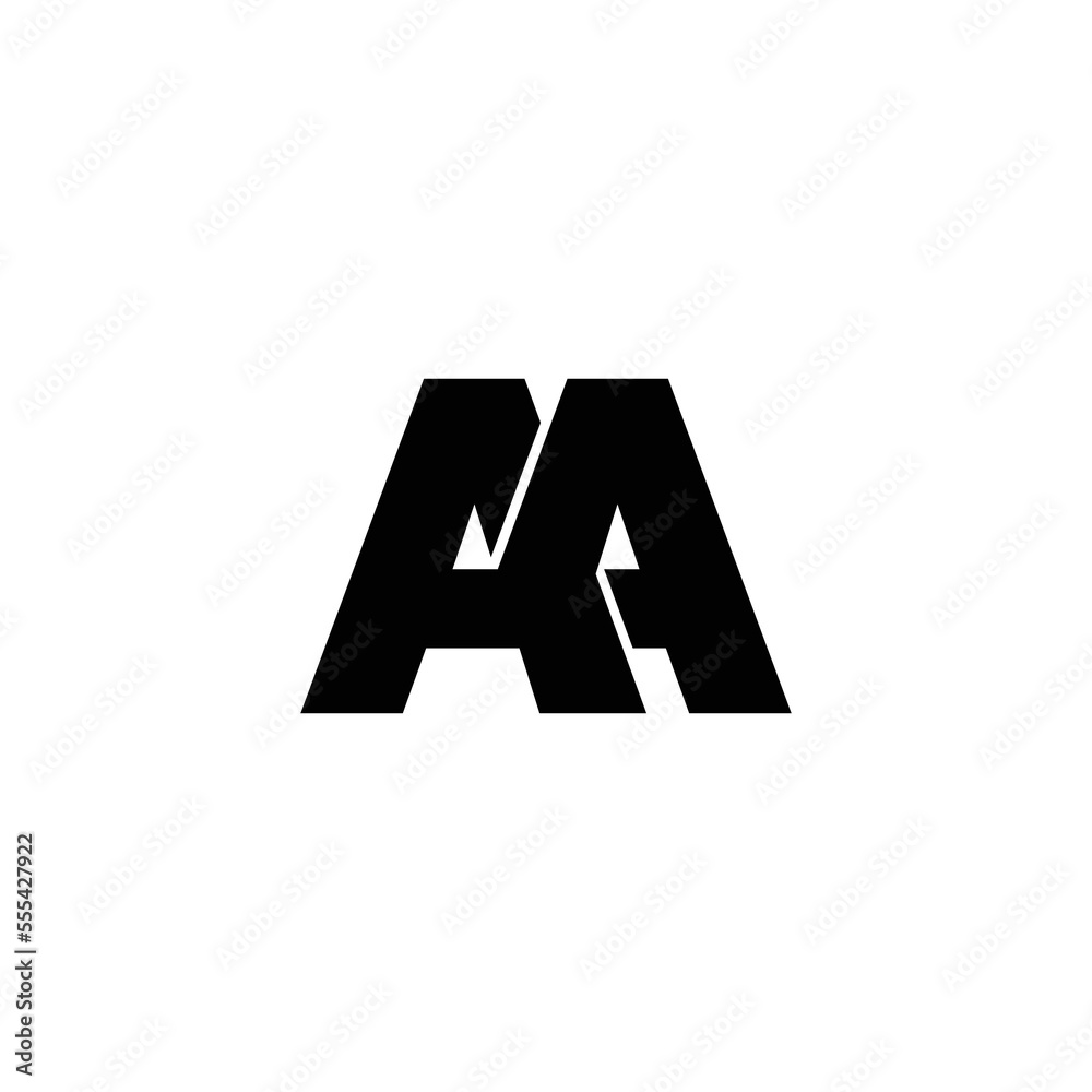 Fototapeta premium Letter AA simple logo design vector