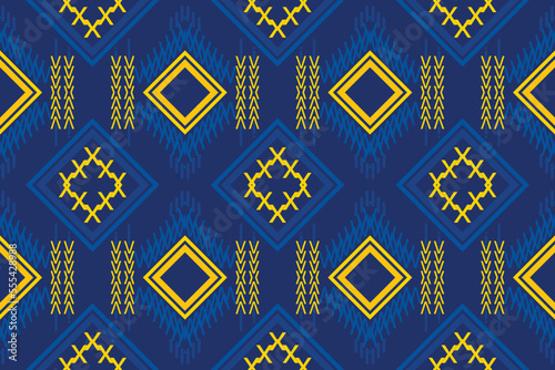 Ethnic Aztec Ikat Seamless Pattern Textile ikat triangle seamless pattern digital vector design for Print saree Kurti Borneo Fabric Aztec brush symbols swatches cotton