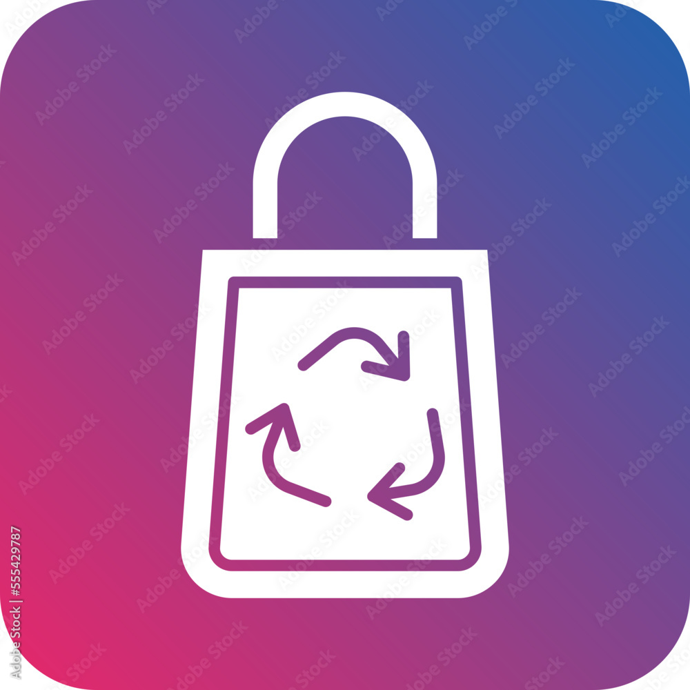 Recycle Bag Icon Style Recycle Bag Icon Style