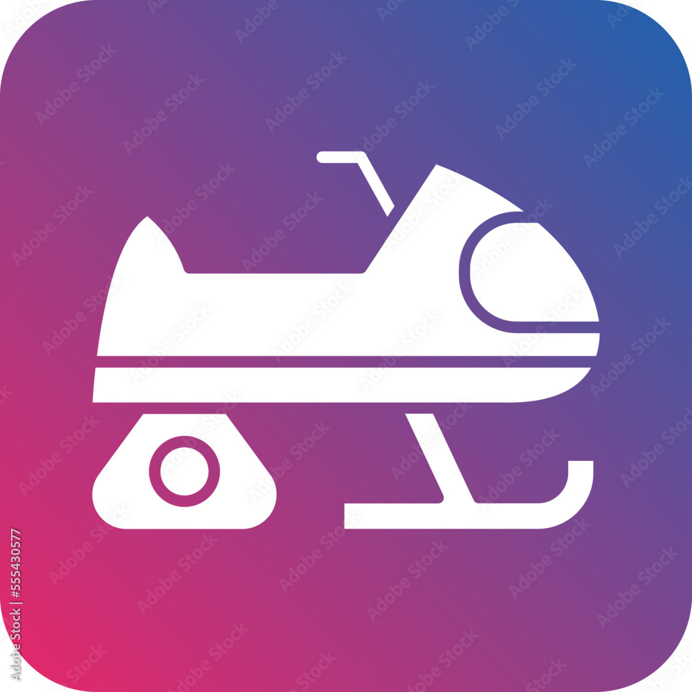 Snowmobile Icon Style Snowmobile Icon Style