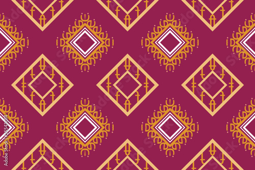 Ethnic Aztec Ikat Seamless Pattern Textile ikat fabric seamless pattern digital vector design for Print saree Kurti Borneo Fabric Aztec brush symbols swatches stylish