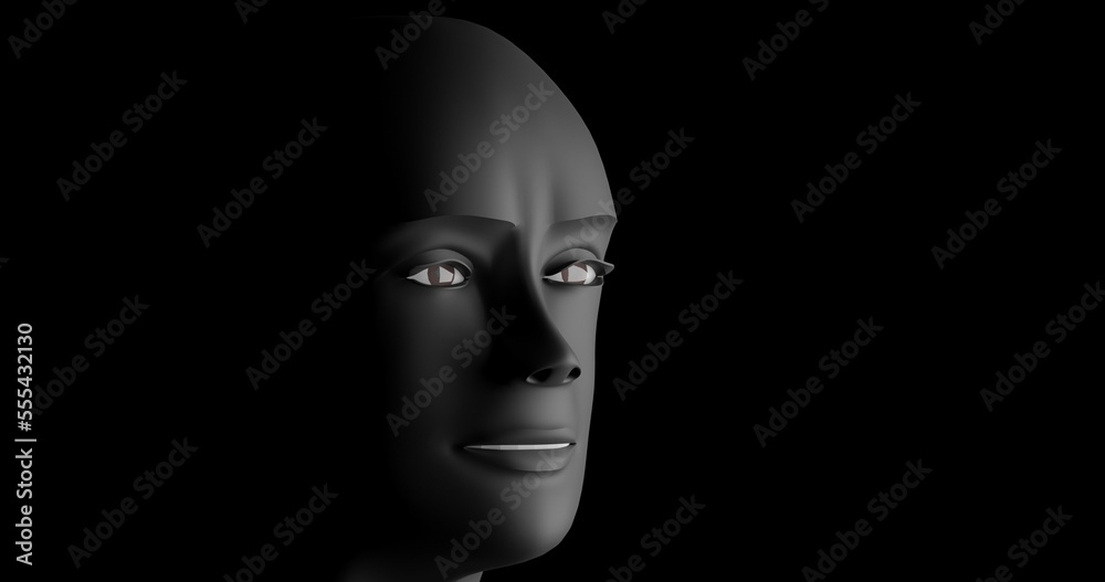 face of person made in 3d with blender face of person made in 3d with blender