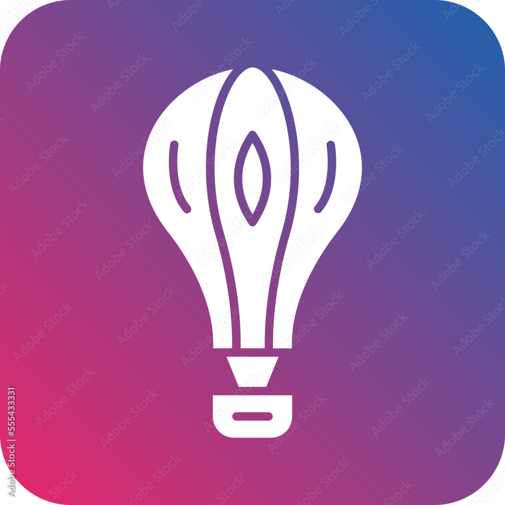 Fototapeta premium Air Ballon Icon Style