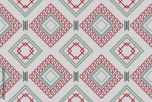 Ethnic pattern vector. traditional pattern background It is a pattern created by combining geometric shapes. Design for print. Using in the fashion industry.