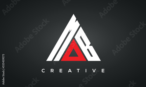 Triangle letters MOB monogram logo