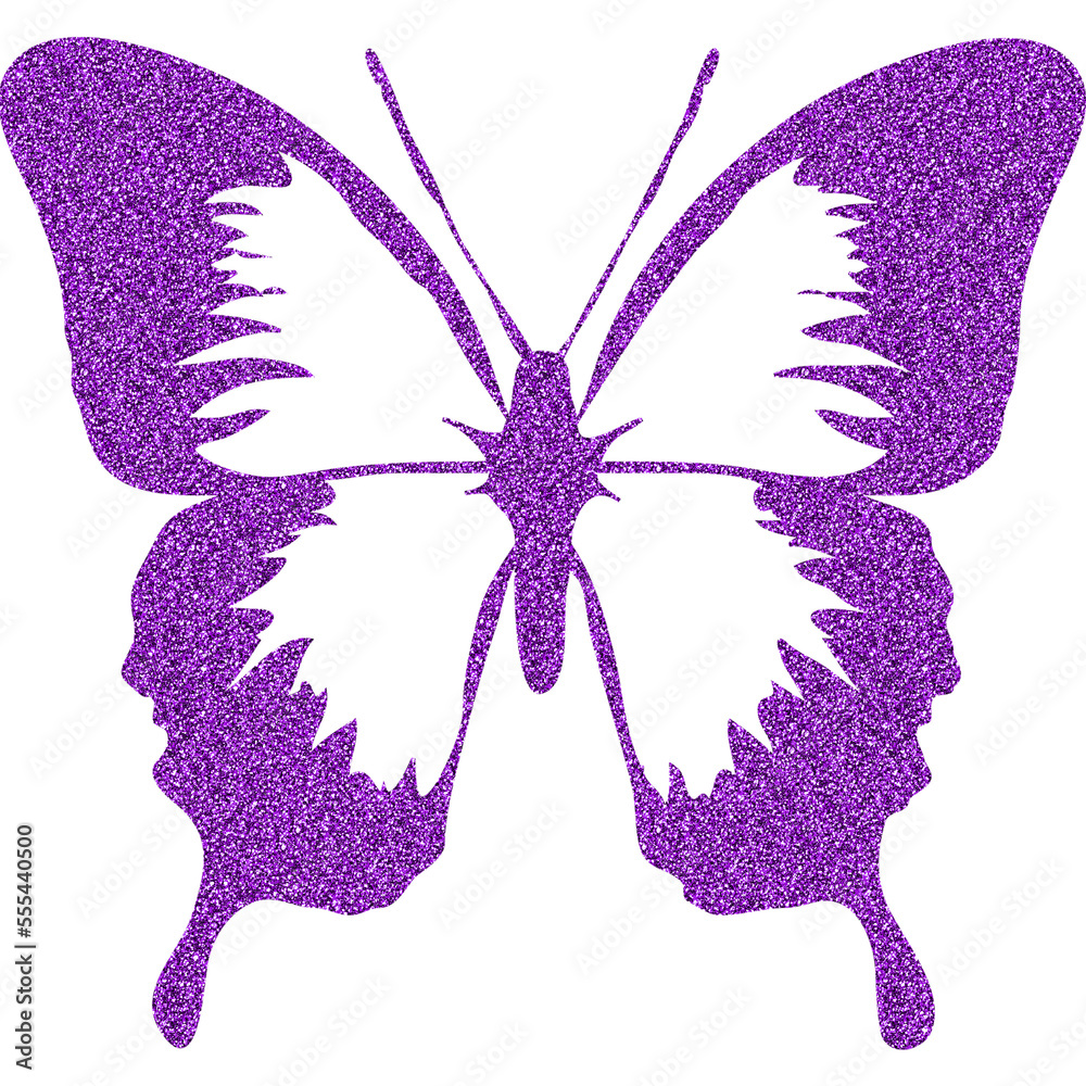 Fotografia Glitter Butterfly Transparent background
