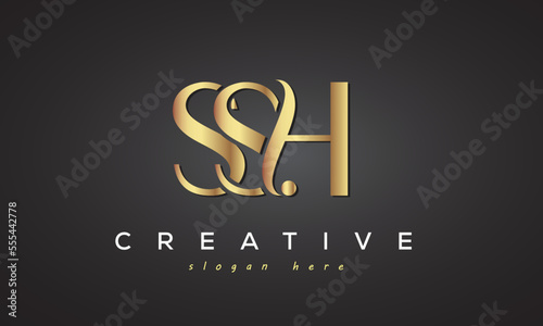 SSH creative luxury logo design photo
