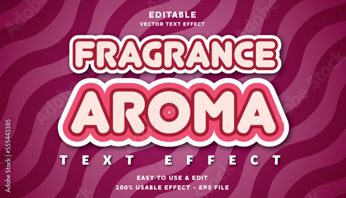 fragrance editable text effect with modern and simple style, usable for logo or campaign title	

