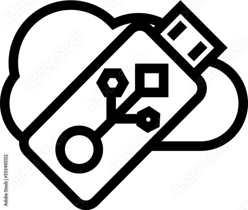 Outline icon technology set outline vector icon web line digital computer internet illustration symbol business design concept lined simple