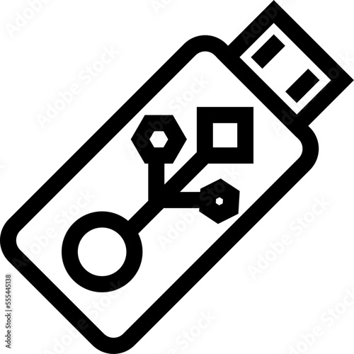 Outline icon technology set outline vector icon web line digital computer internet illustration symbol business design concept lined simple