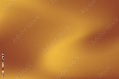 Gold abstract blurred gradient background. Vector illustration.