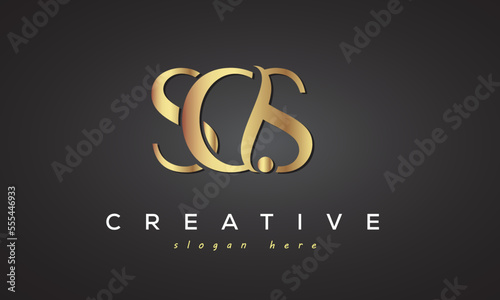 SCS creative luxury logo design photo