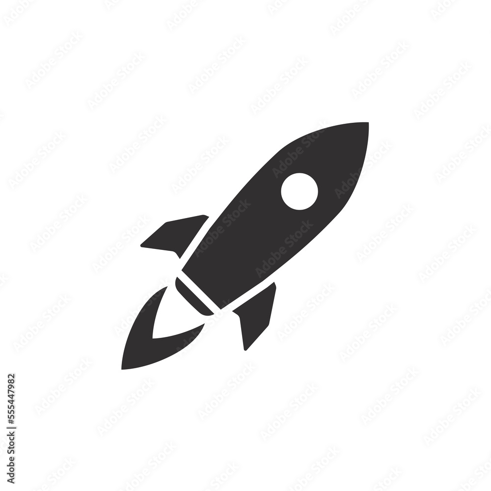 Fototapeta premium rocket icon design vector template