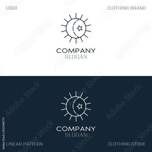 Vector logo template, perm logo