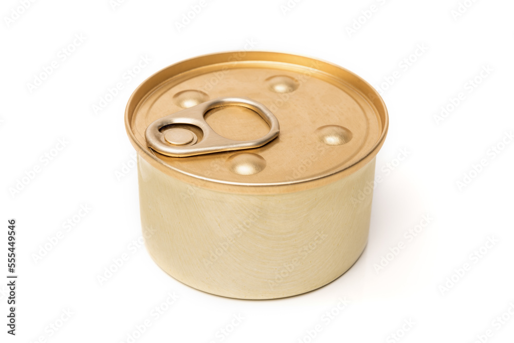 Small tin can isolated on a white background. Small tin can isolated on a white background.
