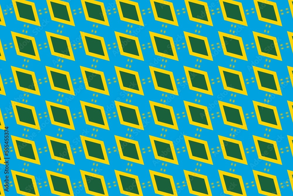 Geometric pattern in the colors of the national flag of Rwanda. The colors of Rwanda. Geometric pattern in the colors of the national flag of Rwanda. The colors of Rwanda.