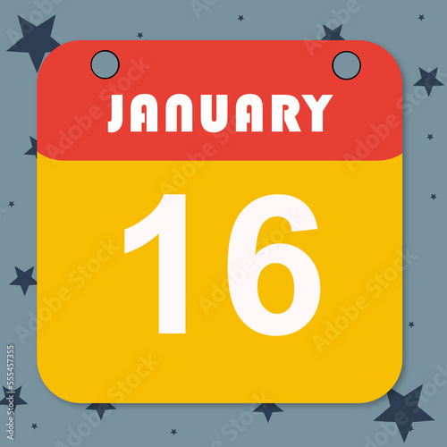 January Day 16 Calendar