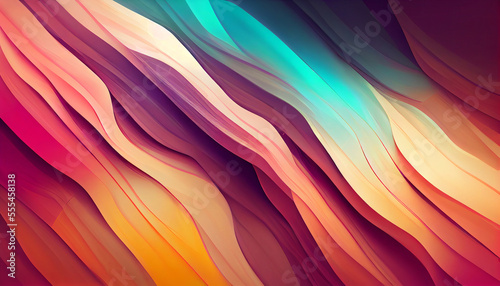 Abstract Colorful Background, Desktop Picture of Swirls, Waves, Stripes