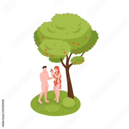 Adam With Eve Composition