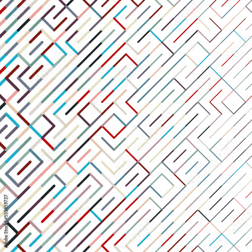 Color rotated lines background abstract illustration