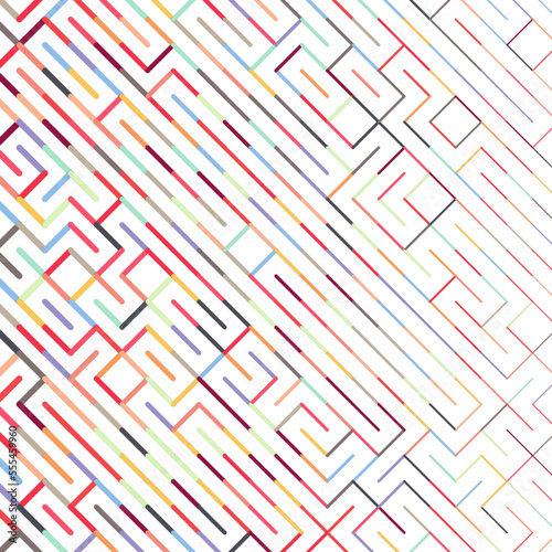 Color rotated lines background abstract illustration