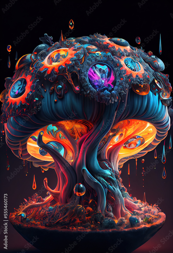 Psychedelic Shrooms Illustrations Psychedelic Shrooms Illustrations