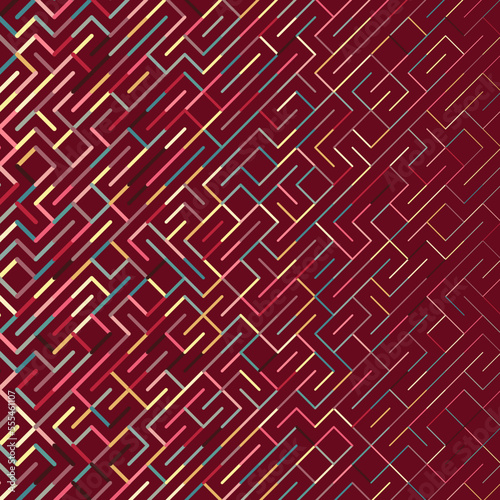 Color rotated lines background abstract illustration
