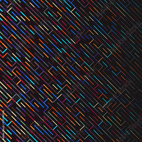 Color rotated lines background abstract illustration