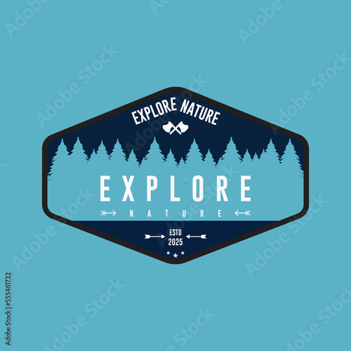 Free summer camping  Vintage vector colure 
 adventure  badge, label, patch emblem, badges logo photo