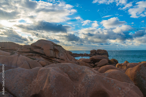 at the coast of ploumanach in september