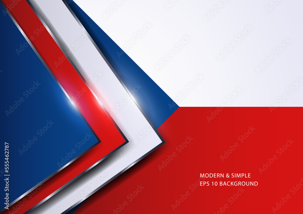 Luxurious abstract triangles background with Czech Republic insignia Luxurious abstract triangles background with Czech Republic insignia
