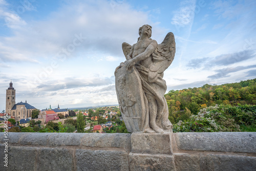 Angel Statue at Barborska Street - Kutna Hora, Czech Republic photo